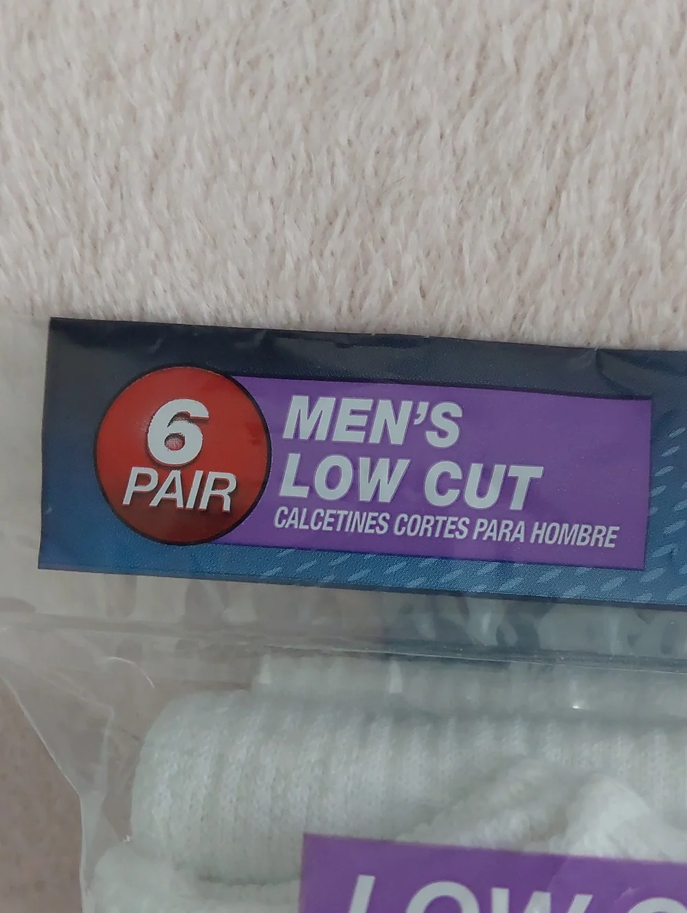 STARTER 6 Pair Men's Low Cut White Socks NIB
